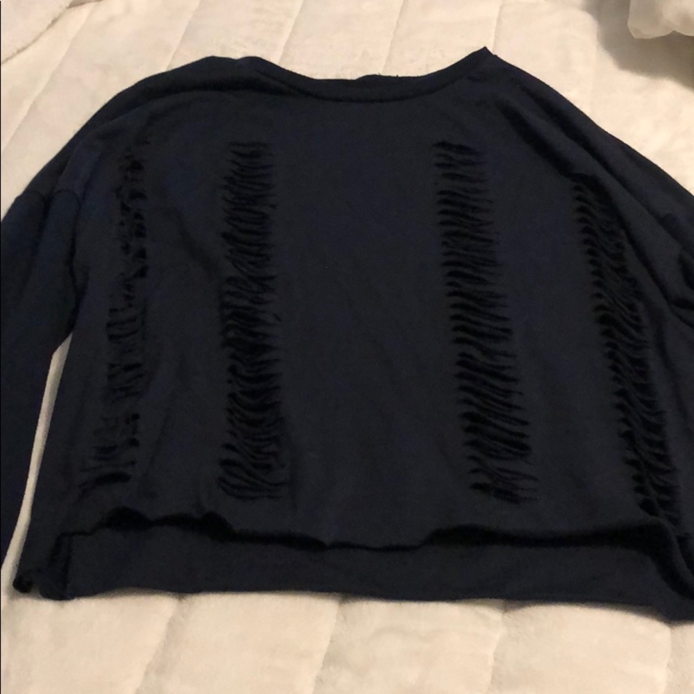 Navy long sleeve sweatshirt